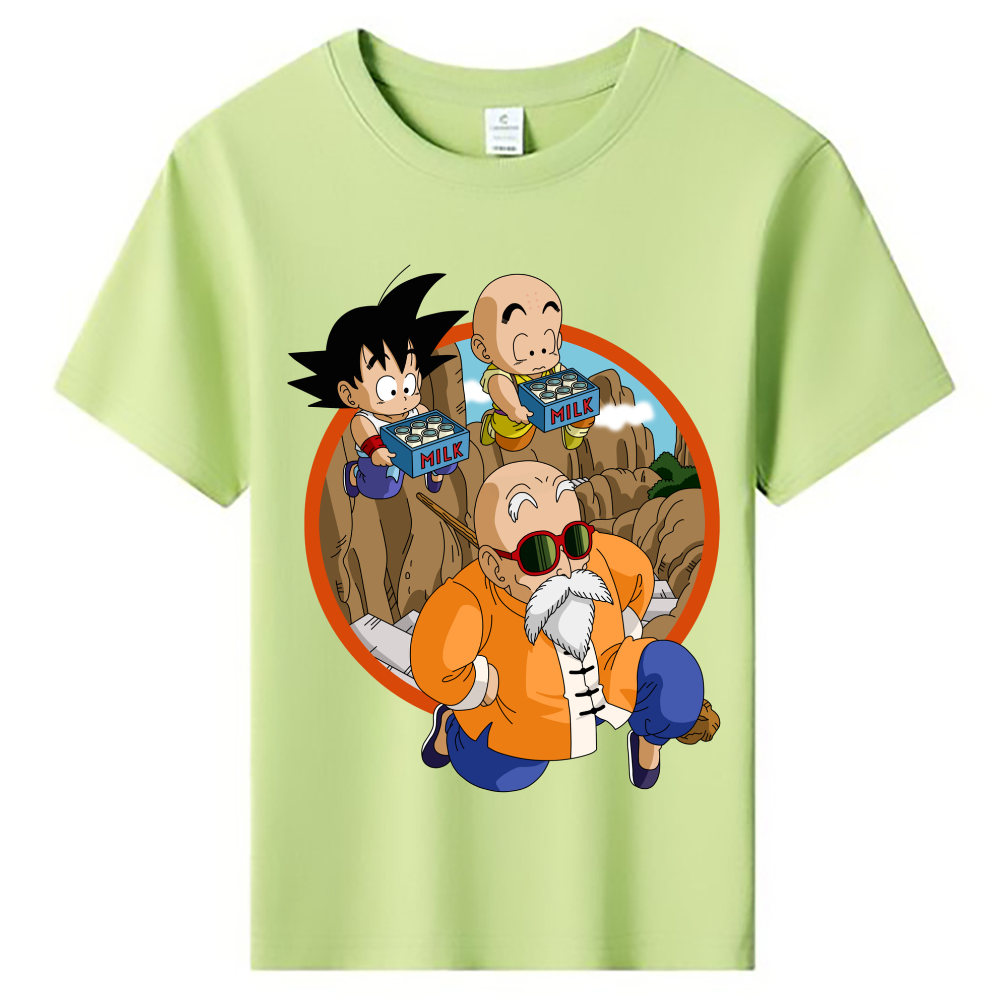 （画像用） ドラゴンボール 亀仙人（かめせんにん） DRAGON BALL Master Roshi Kame Sennin 綿100％キッズTシャツ（フロントプリント）